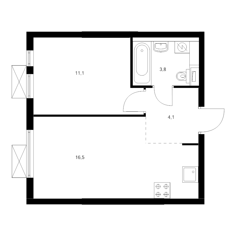 Продажа 1-комн квартиры в новостройке Котельники г., Кузьминская ул.,  к. 9