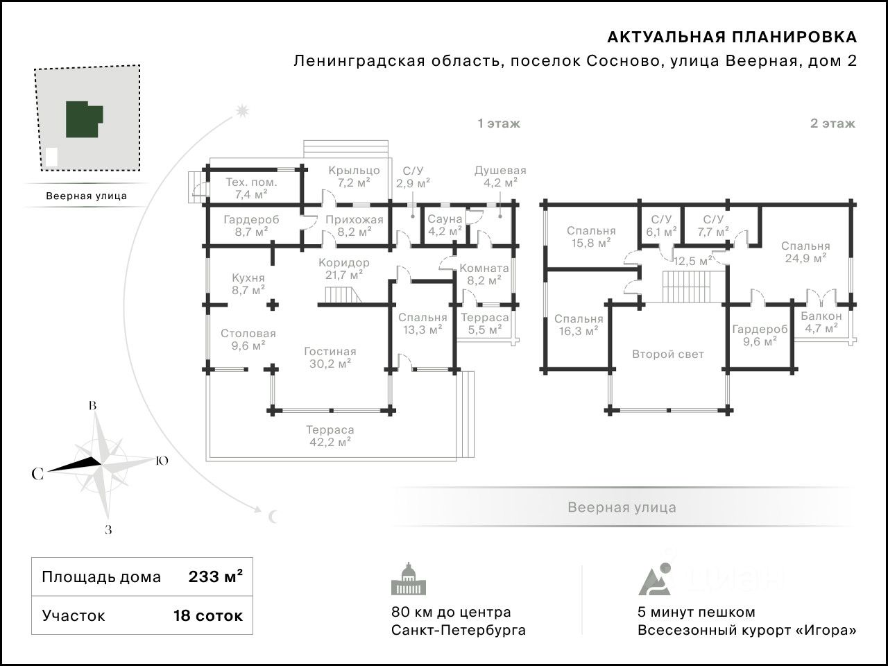 Продажа дома пос. Сосново, улица Веерная, 2