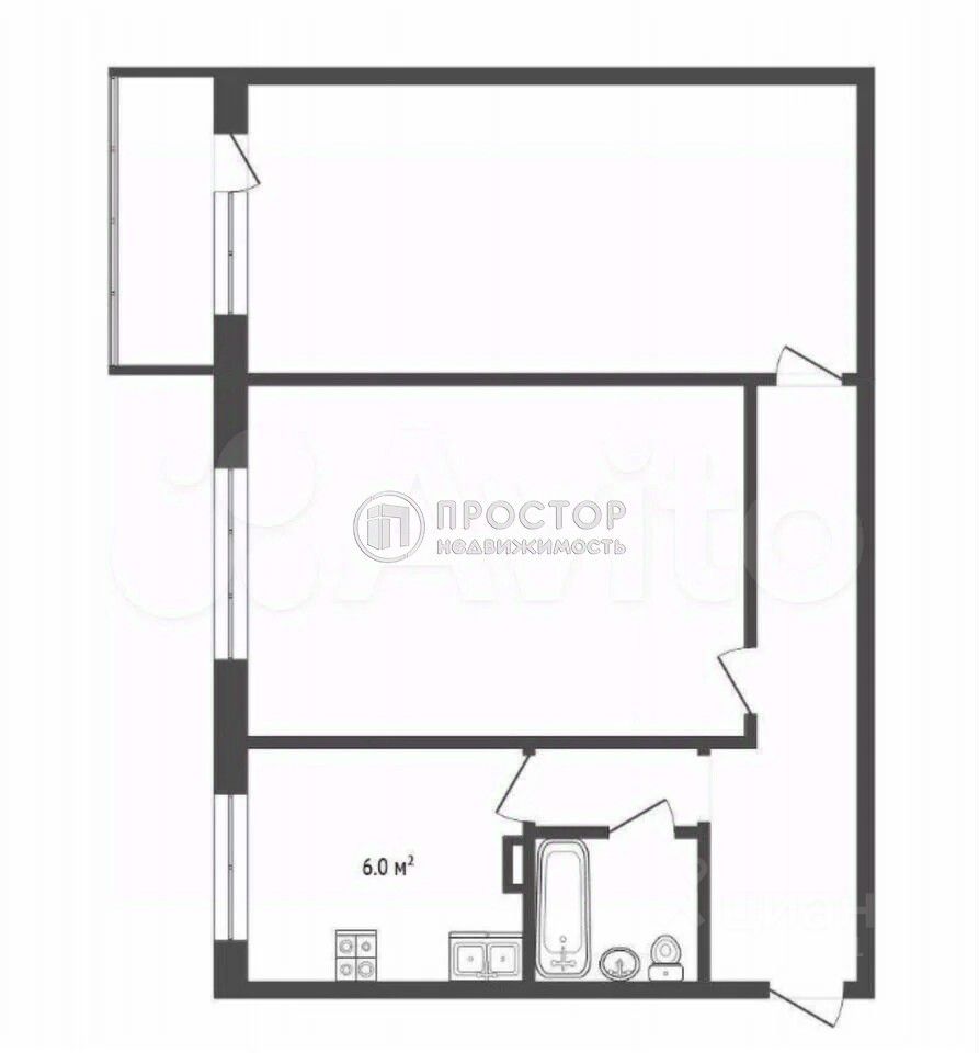 Продажа 2-комн квартиры на вторичном рынке 3-я Красногвардейская улица, 6