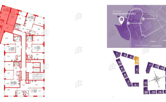 Продажа 2-комн квартиры на вторичном рынке ул Челюскина,  д. 6,  к. 1