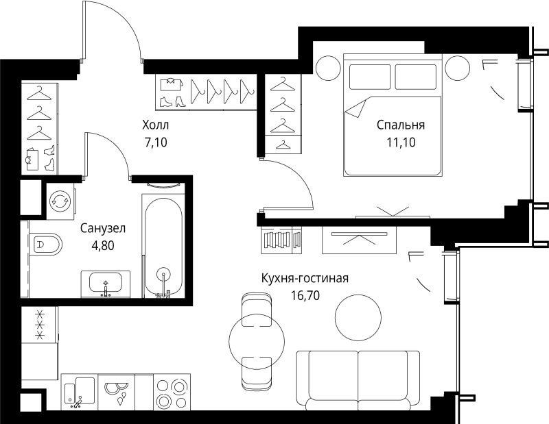 Продажа 1-комн квартиры в новостройке Москва г., Верейская ул.,  к. 1.5