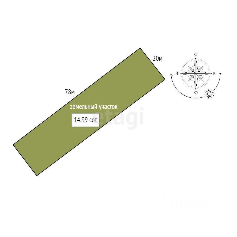 Продажа земли д. Большево, Центральная улица, 25А