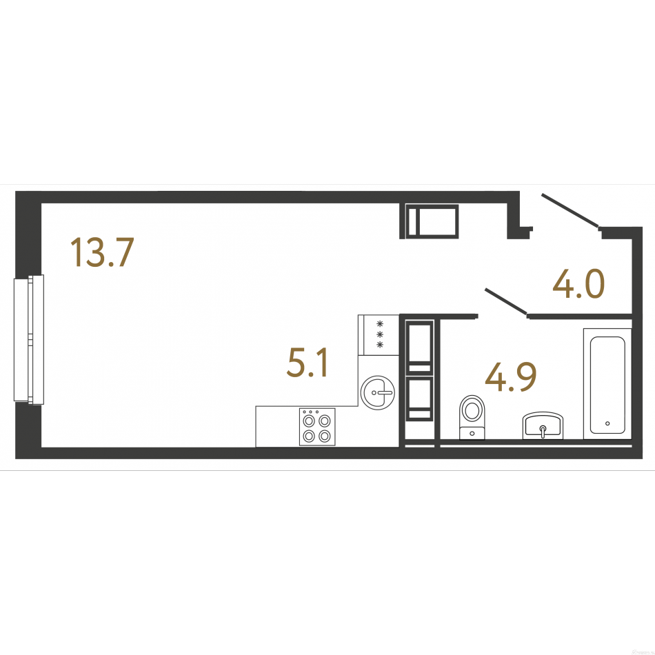 Продажа студии набережная Обводного канала, 118А