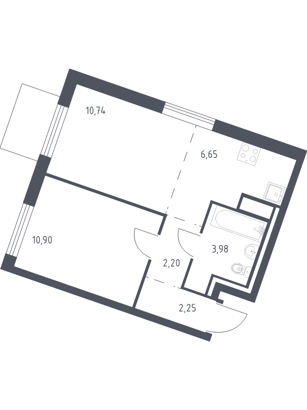 Продажа 1-комн квартиры в новостройке Лаголово д., Гатчинское ш.,  к. 4