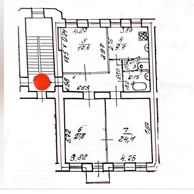 Продажа 3-комн квартиры на вторичном рынке 8-я Красноармейская улица, 9-11