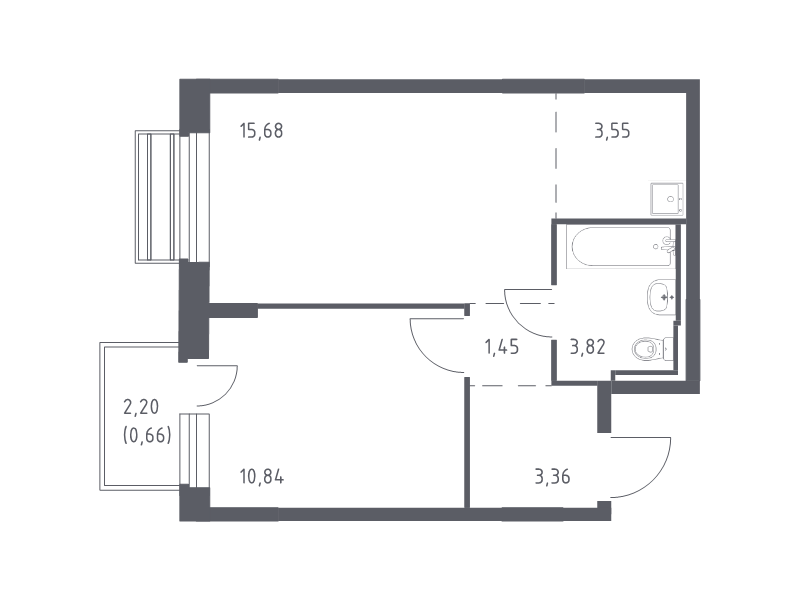 Продажа 1-комн квартиры в новостройке Лайково с,  к. 59