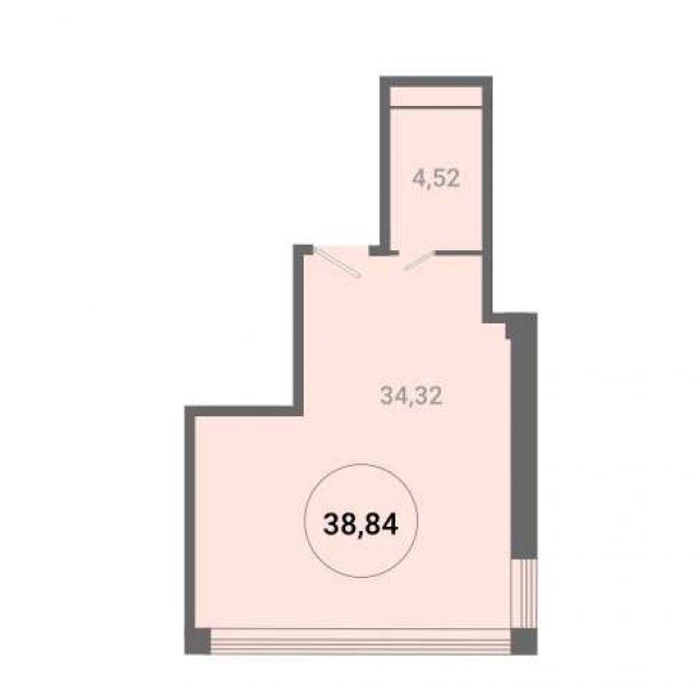 Планировка ЖК ГОРОД DAILY, 34.32 м2