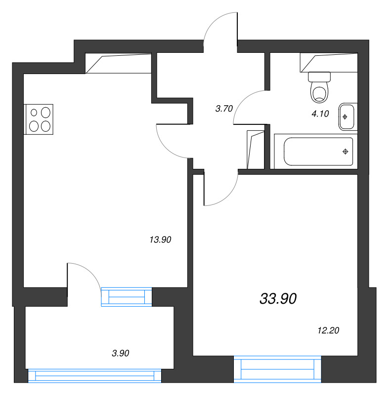 Продажа 1-комн квартиры в новостройке Санкт-Петербург г., Московское ш.,  к. 2