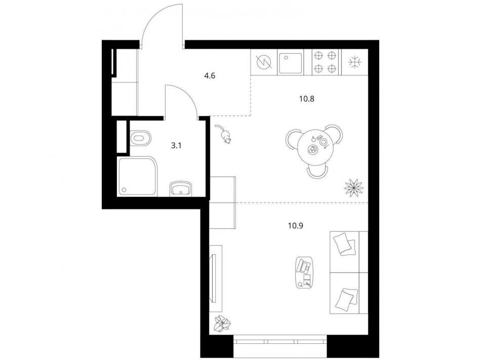 Продажа студии ул. Котляковская, корп. 2.3