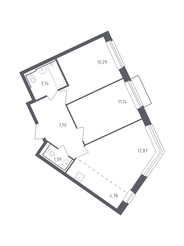 Продажа 2-комн квартиры в новостройке Лайково с., Лесная ул.,  к. 57