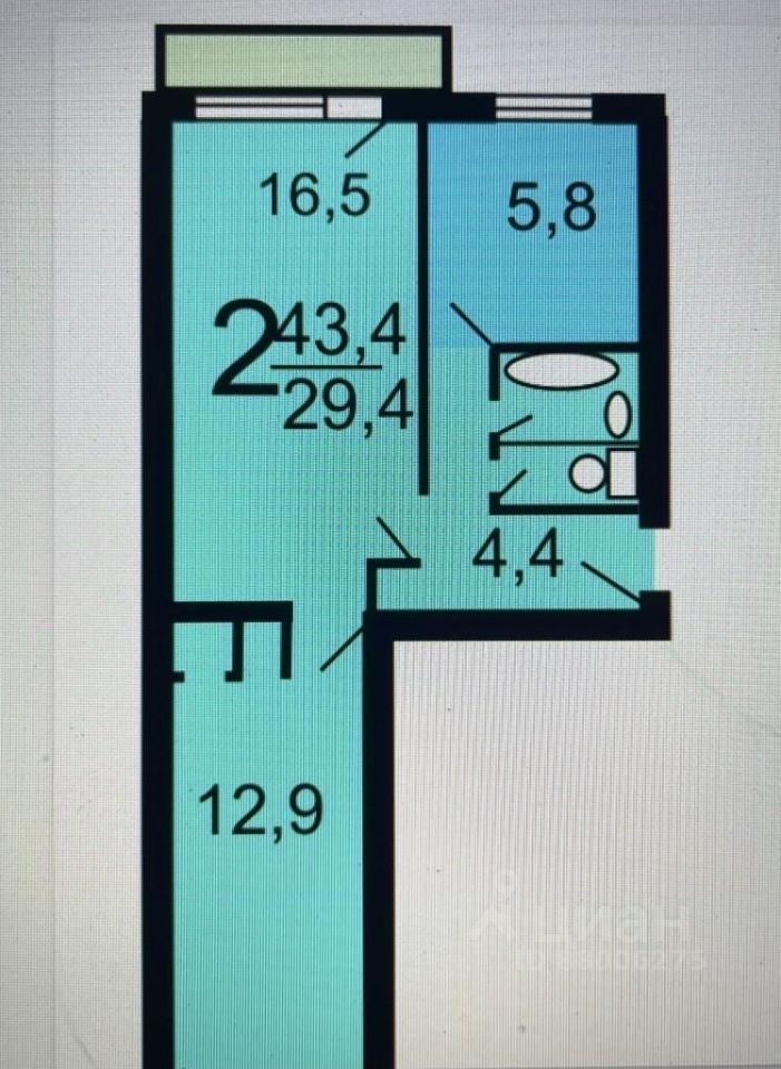 Аренда 2-комн квартиры на вторичном рынке Белая Дача мкр, Котельники, 62
