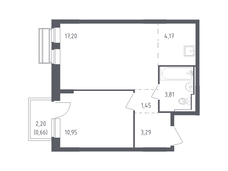Продажа 1-комн квартиры в новостройке Лайково с., Лесная ул.,  к. 55
