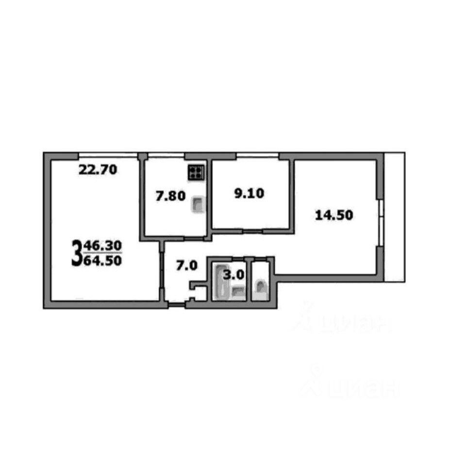 Продажа комнаты Загородное шоссе, 8кБ