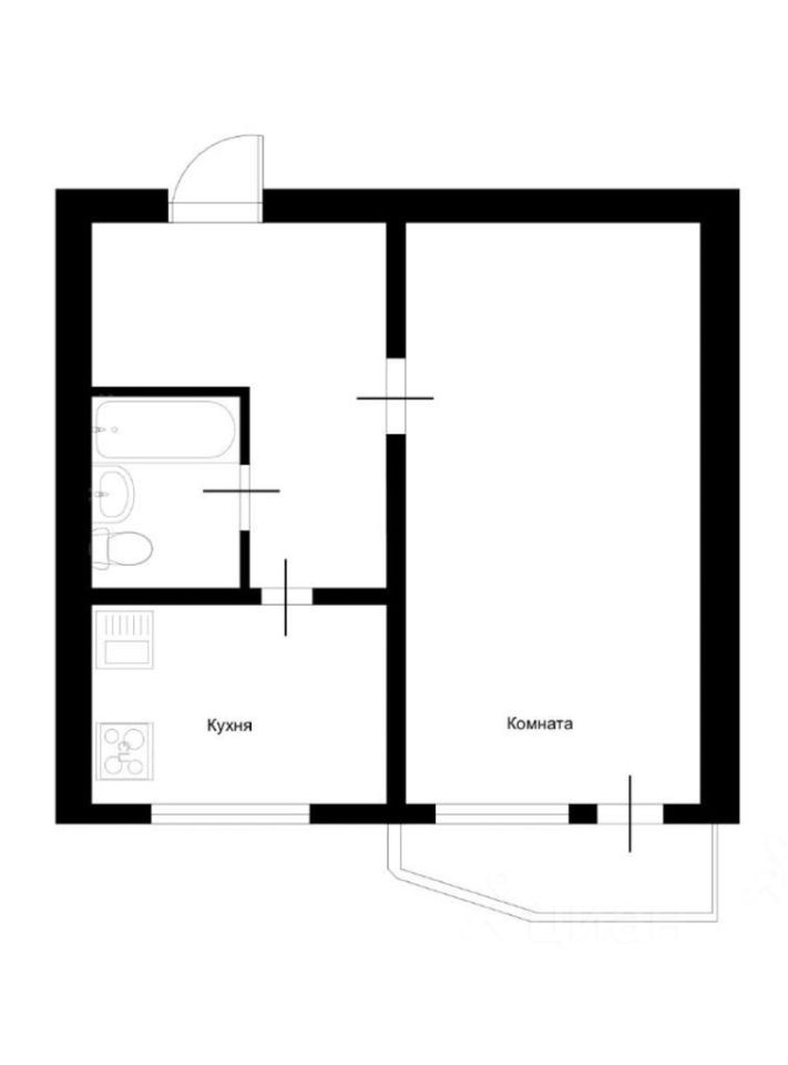 Аренда 1-комн квартиры на вторичном рынке Новочеремушкинская улица, 49