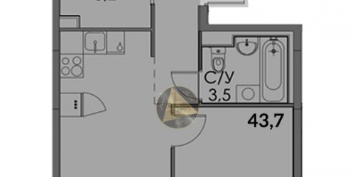 1-комн квартира Лиговский пр-кт,  д. 242,  к. В