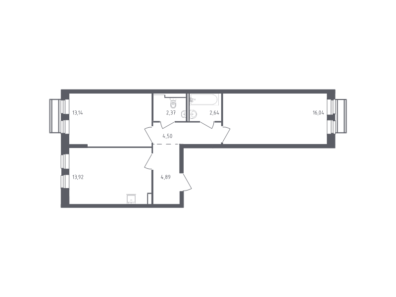 Продажа 2-комн квартиры в новостройке Лайково с., Лесная ул.,  к. 54