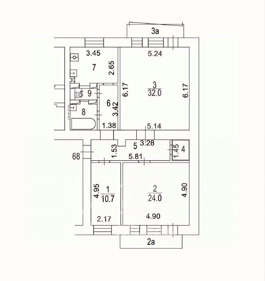 Продажа 3-комн квартиры на вторичном рынке Большая Филевская улица, 21к2