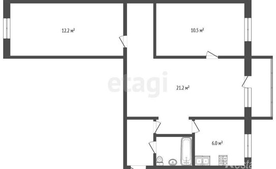 Продажа 3-комн квартиры на вторичном рынке Воскресенск, Первомайская улица,  д. 19