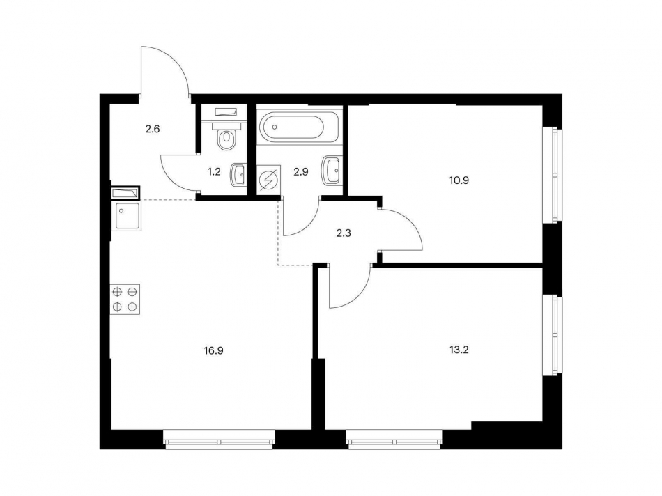 Продажа 2-комн квартиры в новостройке ул. Усадебный Парк, 7к1