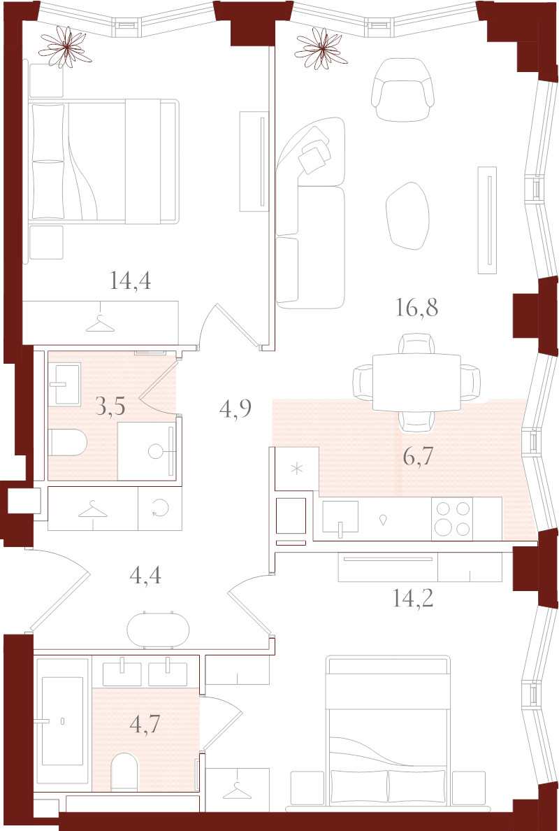 Продажа 2-комн квартиры в новостройке Москва г., Большая Тульская ул.,  к. Б
