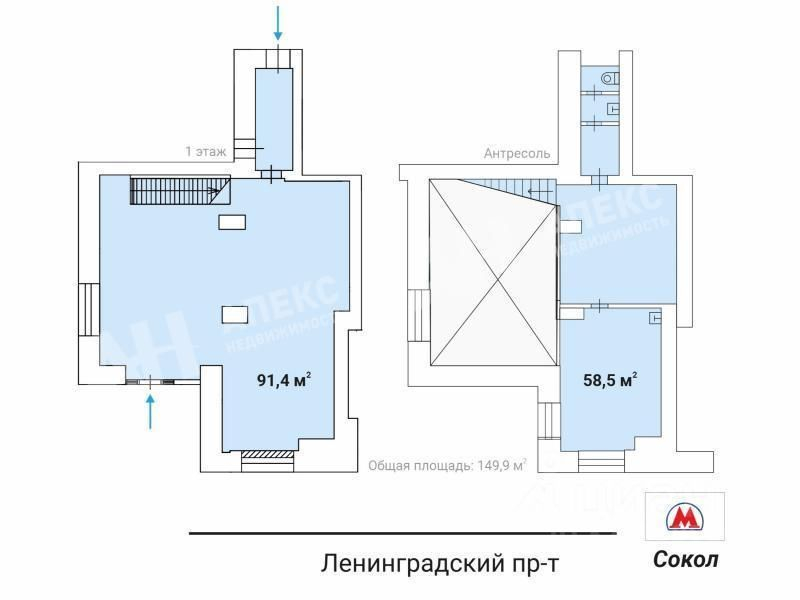 Аренда ПСН Ленинградский пр-кт,  д. 71 кГ