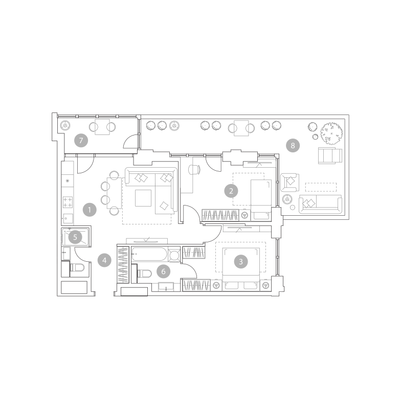 Продажа 2-комн квартиры в новостройке Москва г., Миклухо-Маклая ул.,  к. 1