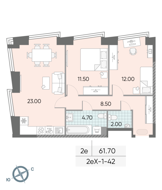 Продажа 2-комн квартиры в новостройке Москва г., Обручева ул.,  к. 2