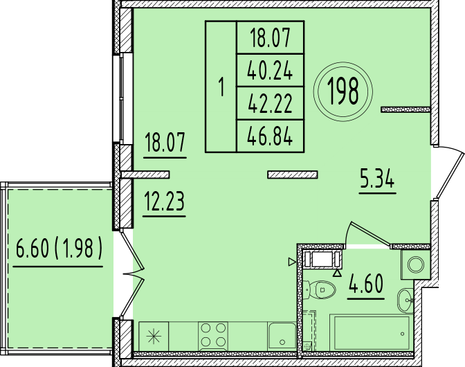 Продажа 1-комн квартиры в новостройке Шушары п., Кокколевская ул.,  к. 1