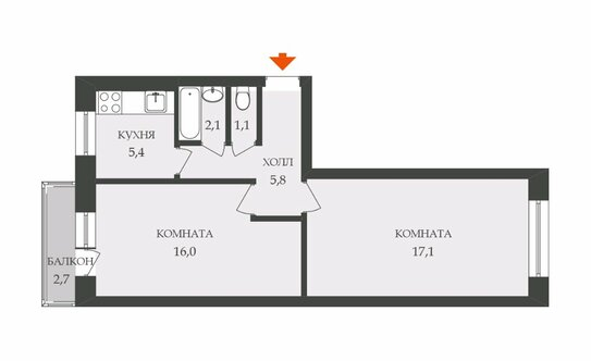 Продажа 2-комн квартиры на вторичном рынке Ломоносов г, Швейцарская ул,  д. 10
