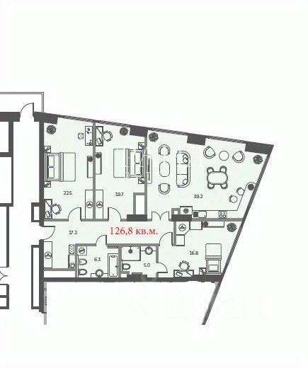 Продажа 3-комн квартиры на вторичном рынке Мытная улица, 40к4