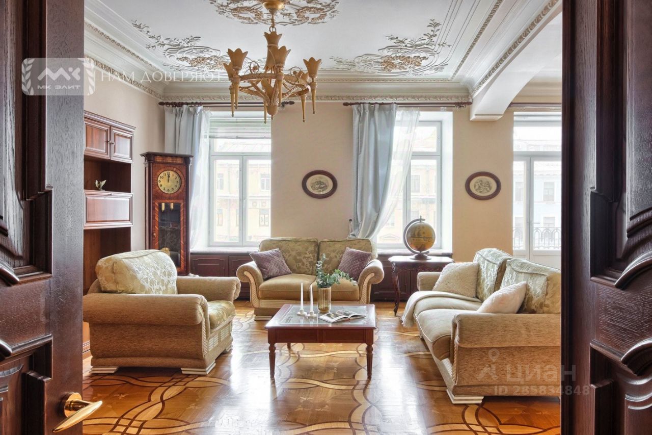 Продажа 4-комн квартиры на вторичном рынке набережная Канала Грибоедова, 19