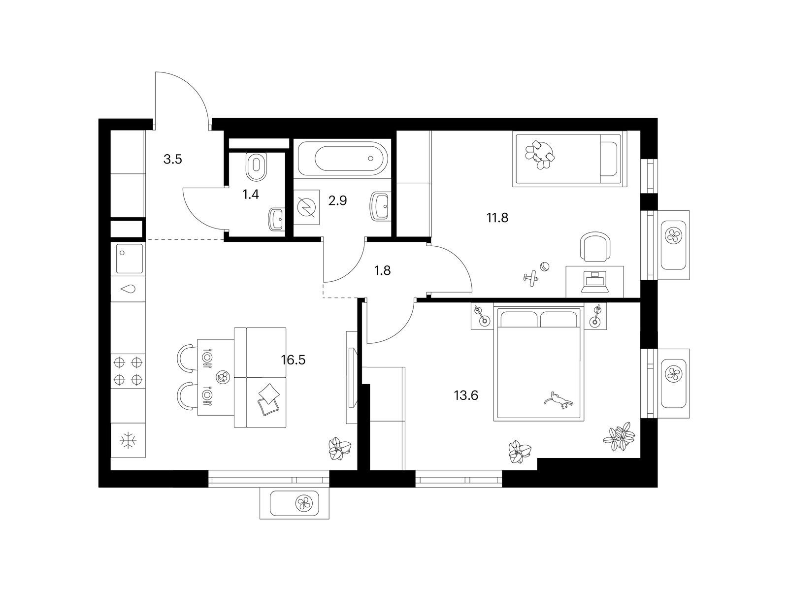 Продать Квартиры в новостройке Мытищи, Ярославский квартал, корп.2.4   