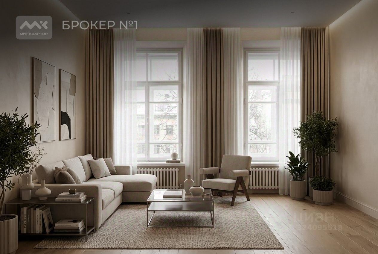 Продажа 3-комн квартиры на вторичном рынке 5-я Васильевского острова линия, 56Б