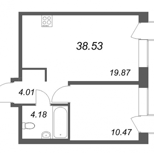 1-комн квартира Санкт-Петербург г., Пионерская ул.,  к. 1
