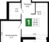 Продать Квартиры в новостройке Новосаратовка д., Первых ул.   5.1