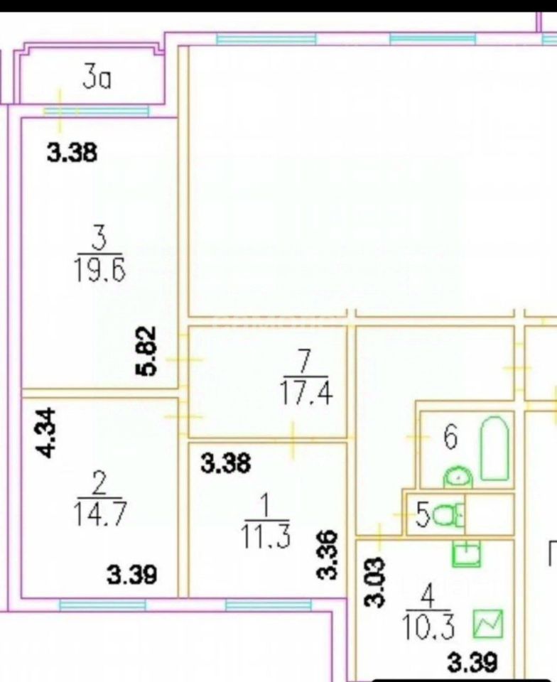 Продажа 3-комн квартиры на вторичном рынке улица Бутлерова, 4