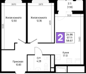 Продать Квартиры в новостройке Новосаратовка д., Первых ул.   5.2