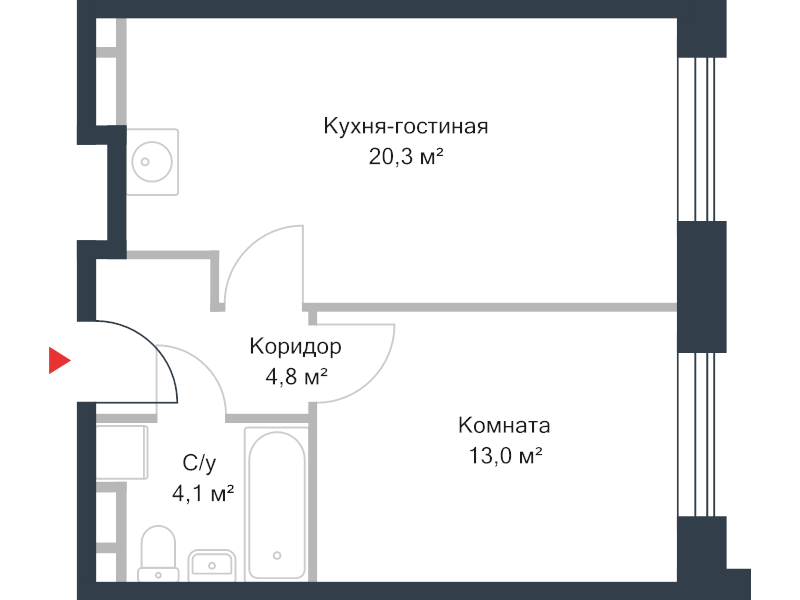 Продажа 1-комн квартиры в новостройке Москва г., Речников ул.,  к. 14