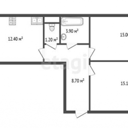 Продажа 2-комн квартиры на вторичном рынке Окуловская улица,  д. 18 с1