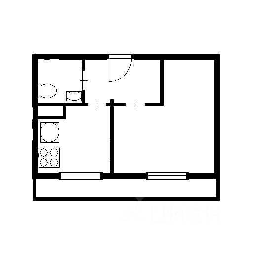Аренда 1-комн квартиры на вторичном рынке пос. Шушары, проспект Старорусский, 6