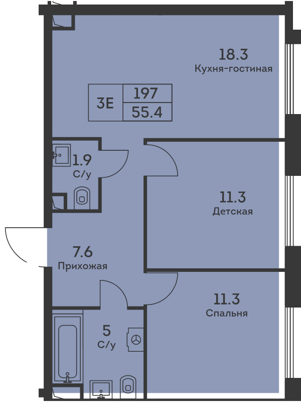 Продажа 2-комн квартиры в новостройке Москва г., Дербеневская ул.,  к. 3