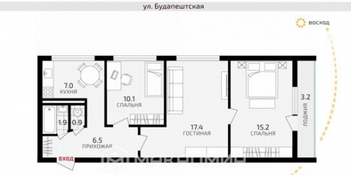 3-комн квартира Димитрова ул,  д. 11/67