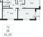 Продать Квартиры вторичка улица Маргелова  3 к1 