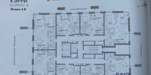 2-комн квартира ул Дубининская,  д. 65,  к. 2
