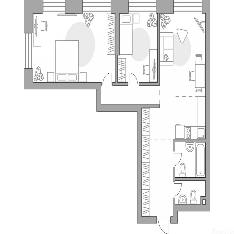 Продажа 2-комн квартиры в новостройке , Дубининская улица, 17