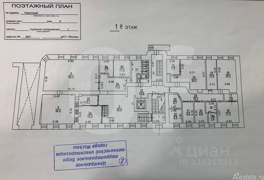 Аренда офиса Никитский переулок,  д. 4 с1