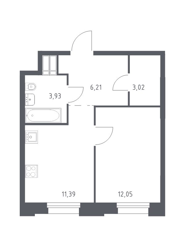 Продажа 1-комн квартиры в новостройке Дудкино д., Цветочная ул.,  к. 2.3