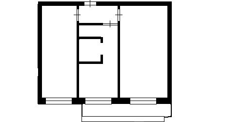 2-комн квартира улица Подольских Курсантов, 2к1