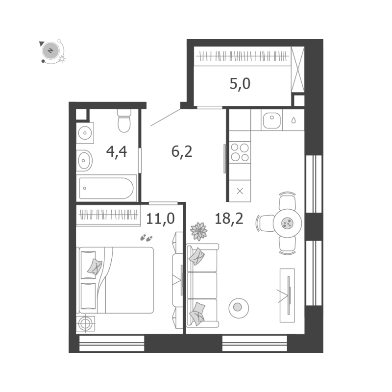 Продажа 1-комн квартиры в новостройке Москва г., Автозаводская ул.,  к. 3.8