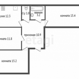 Продажа 3-комн квартиры на вторичном рынке Мурино г, Шоссе в Лаврики ул,  д. 83